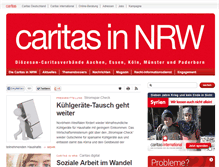 Tablet Screenshot of caritas-nrw.de